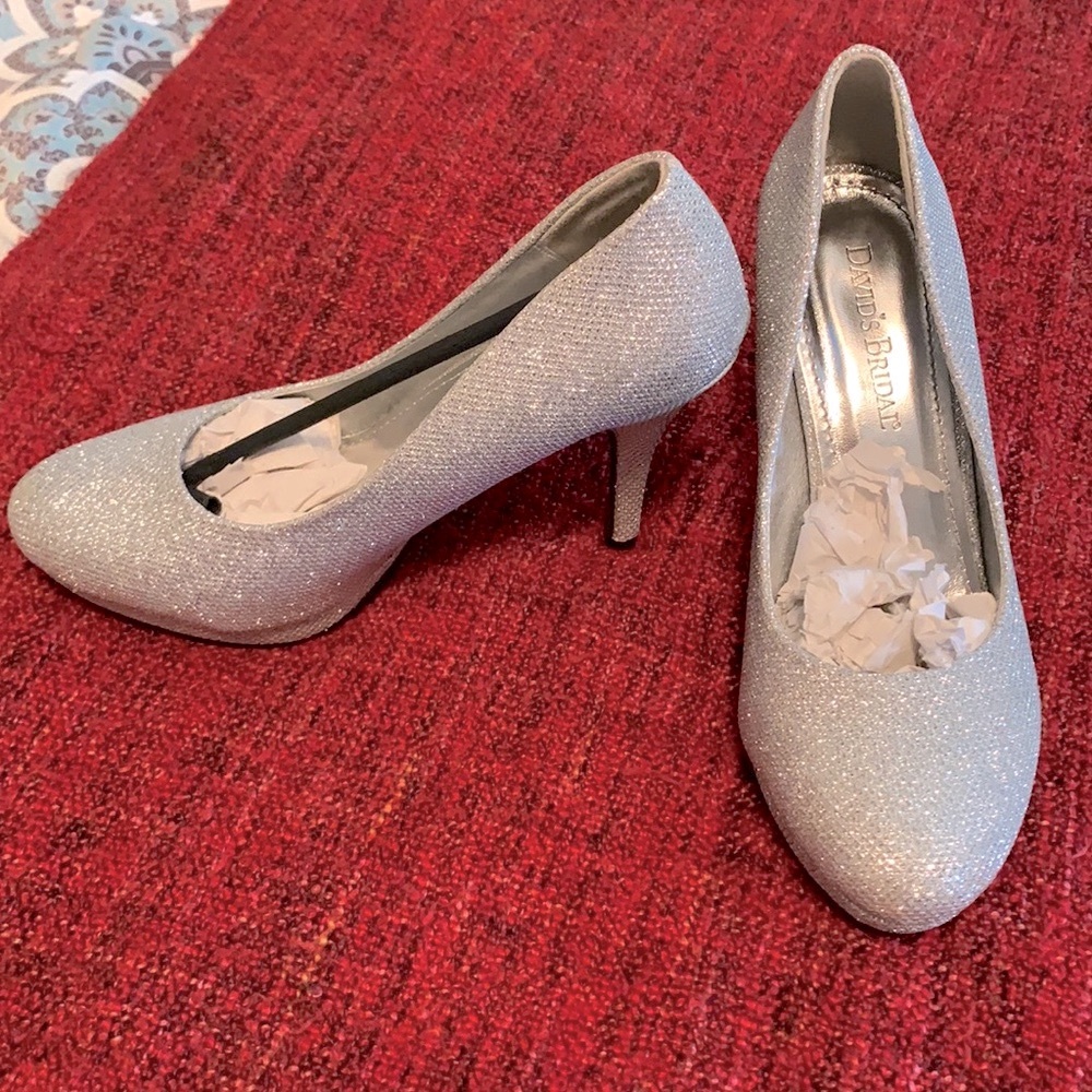 Exclusive Glitter Michaelangelo Mesh Heels NIB